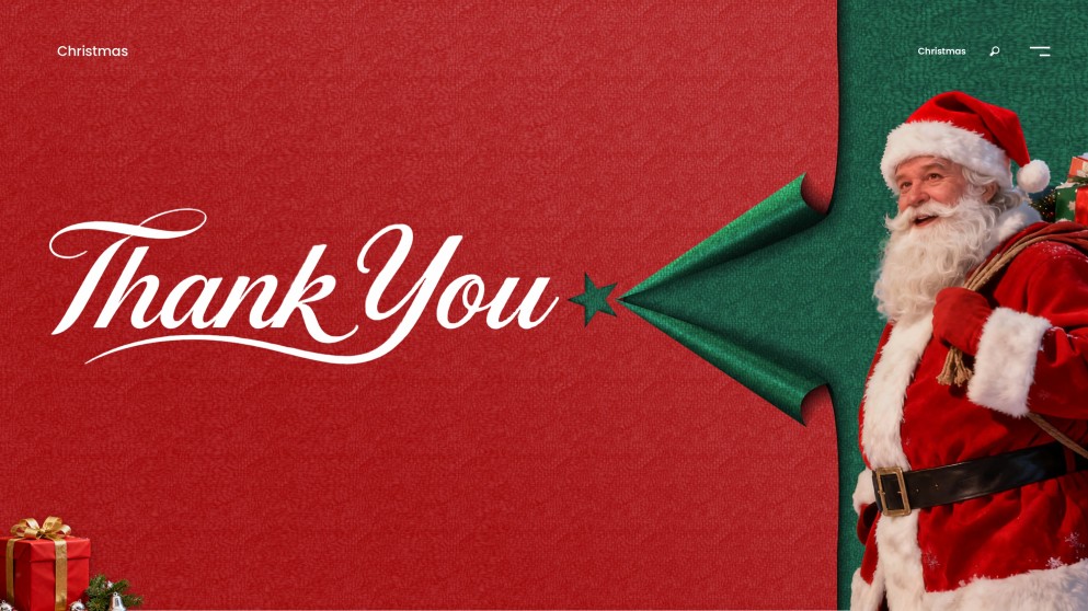 Free Blank Christmas Present Template & Gift Voucher PPT