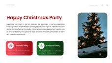 無料の赤いミニマリストクリスマスプレゼンテーションテンプレート