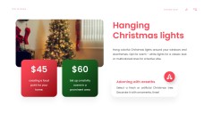 無料の赤いミニマリストクリスマスプレゼンテーションテンプレート