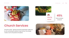 無料の赤いミニマリストクリスマスプレゼンテーションテンプレート