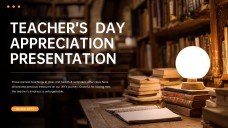 Orange Warm Teacher's Day Appreciation Presentation Template