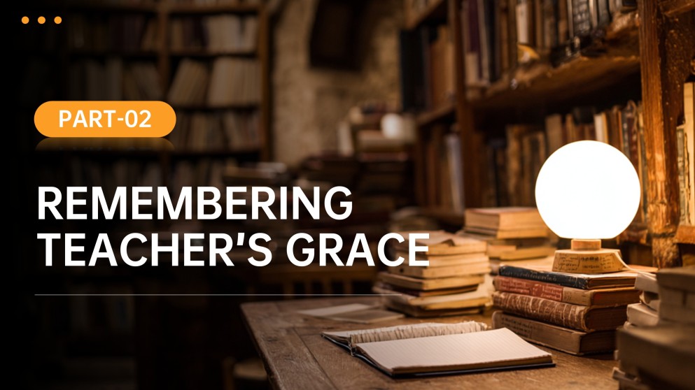 Orange Warm Teacher's Day Appreciation Presentation Template