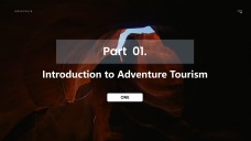 Schwarz-Weiß Minimalistischer Stil Abenteuer Tourismus PPT Vorlage