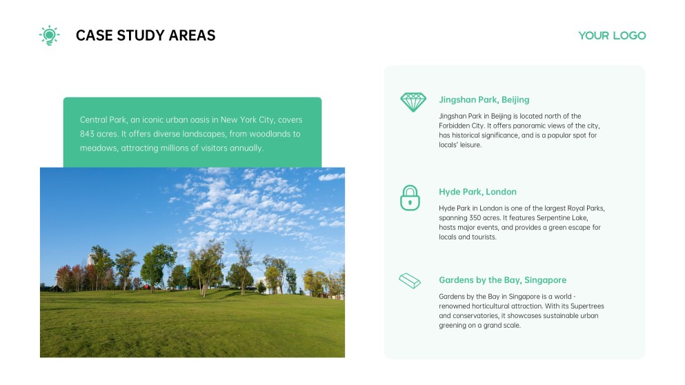 Green Business Style Academic Poster Template PowerPoint & Google Slides