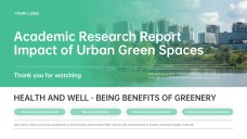 Green Business Style Academic Poster Template PowerPoint & Google Slides