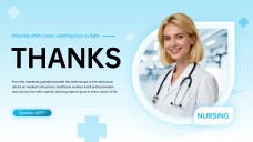 Light Blue Clean Nursing PPT Template
