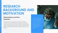 高級ミニマリストブルーメディカルパワーポイントテンプレート