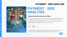 高級ミニマリストブルーメディカルパワーポイントテンプレート