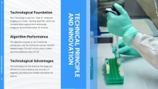 高級ミニマリストブルーメディカルパワーポイントテンプレート