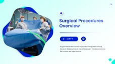Синий минималистичный шаблон презентации для хирургии
