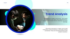 Синий минималистичный шаблон презентации для хирургии