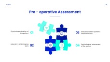 Синий минималистичный шаблон презентации для хирургии