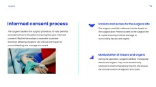 Синий минималистичный шаблон презентации для хирургии