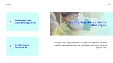 Синий минималистичный шаблон презентации для хирургии