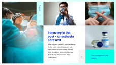 Синий минималистичный шаблон презентации для хирургии