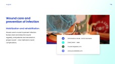 Синий минималистичный шаблон презентации для хирургии