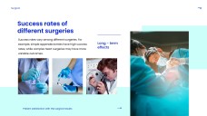 Синий минималистичный шаблон презентации для хирургии