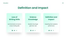 Green Minimalist Summer Slide Education Presentation Template