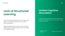 Green Minimalist Summer Slide Education Presentation Template