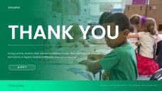 Green Minimalist Summer Slide Education Presentation Template