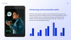 Blue Minimalist Template of Presentation Introduction for Students