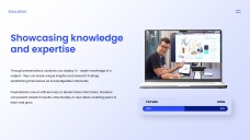 Blue Minimalist Template of Presentation Introduction for Students