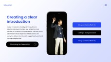 Blue Minimalist Template of Presentation Introduction for Students