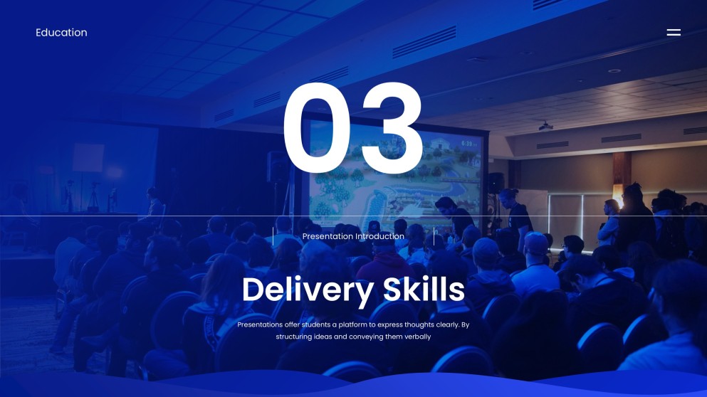 Blue Minimalist Template of Presentation Introduction for Students