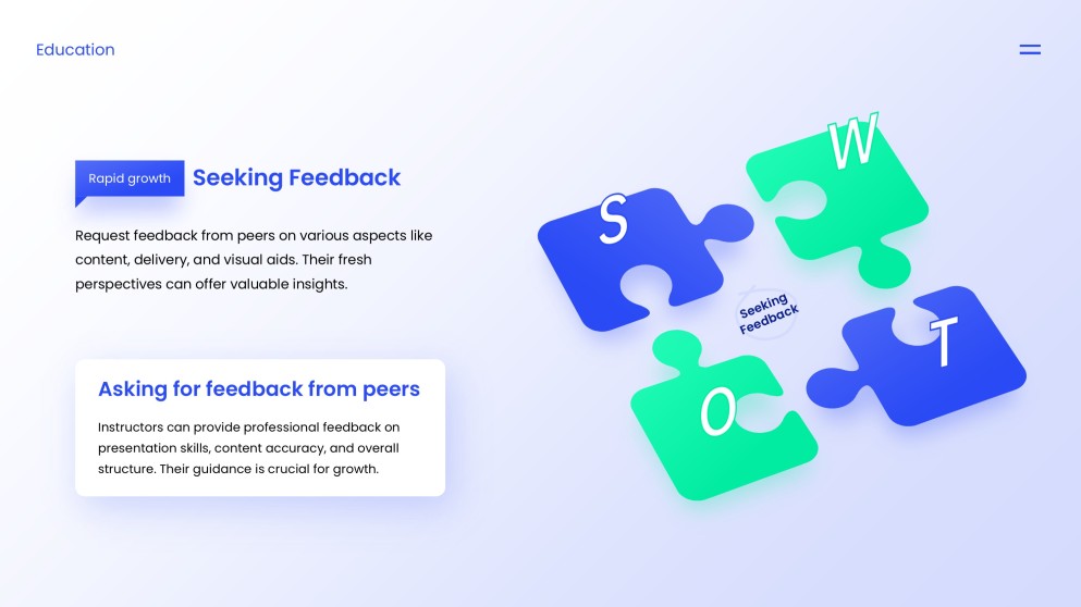 Blue Minimalist Template of Presentation Introduction for Students