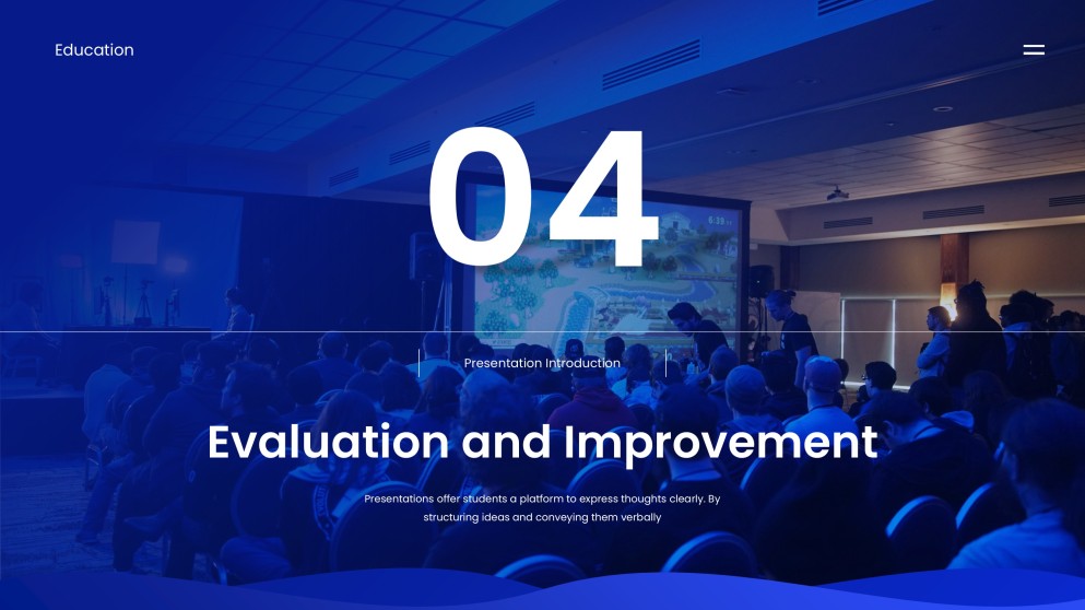 Blue Minimalist Template of Presentation Introduction for Students