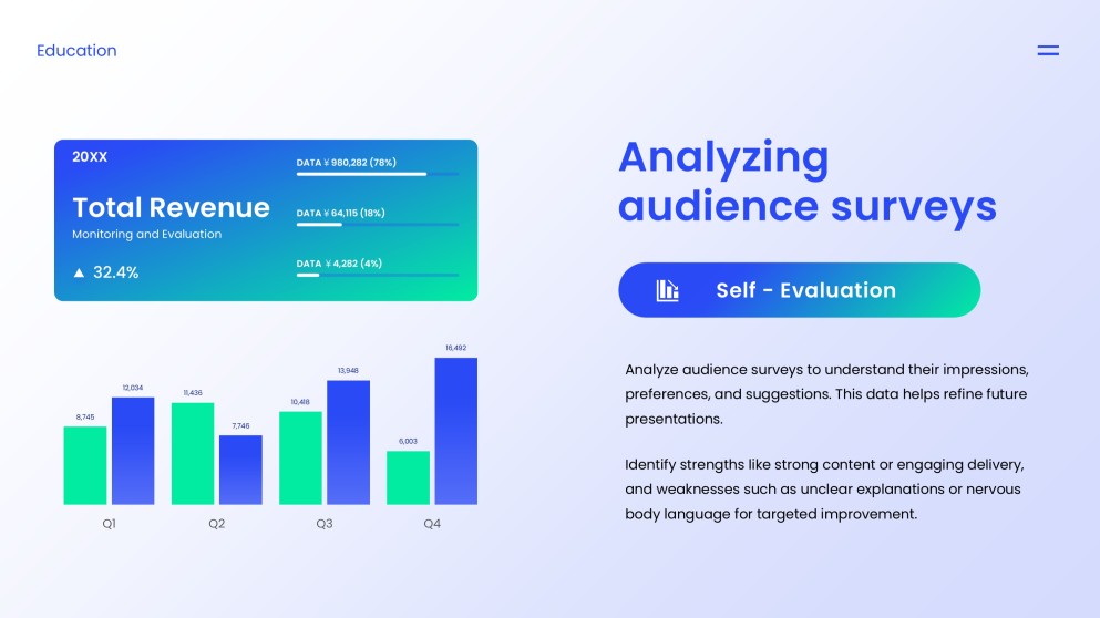 Blue Minimalist Template of Presentation Introduction for Students