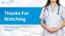 Blue Creative Style NANDA Nursing Diagnosis List PPT Template