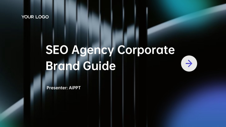 Free Dark SEO Brand Guidelines PowerPoint Template