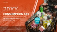 Orange-Red Business Style GST PPT Presentation Template for Overview and Analysis