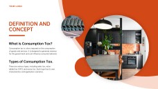 Orange-Red Business Style GST PPT Presentation Template for Overview and Analysis