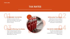 Orange-Red Business Style GST PPT Presentation Template for Overview and Analysis