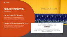 Orange-Red Business Style GST PPT Presentation Template for Overview and Analysis