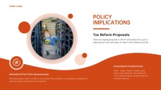 Orange-Red Business Style GST PPT Presentation Template for Overview and Analysis