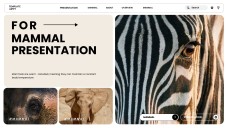 Template PowerPoint Hewan Minimalis Cokelat