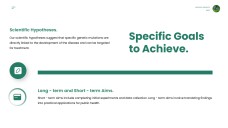 綠色極簡生物學項目模板適用於PowerPoint和Google Slides