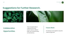 綠色極簡生物學項目模板適用於PowerPoint和Google Slides