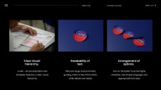 Blue and Black Minimalist Style Ballot Vote Template