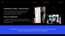 Blue and Black Minimalist Style Ballot Vote Template