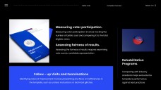 Blue and Black Minimalist Style Ballot Vote Template