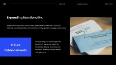 Blue and Black Minimalist Style Ballot Vote Template