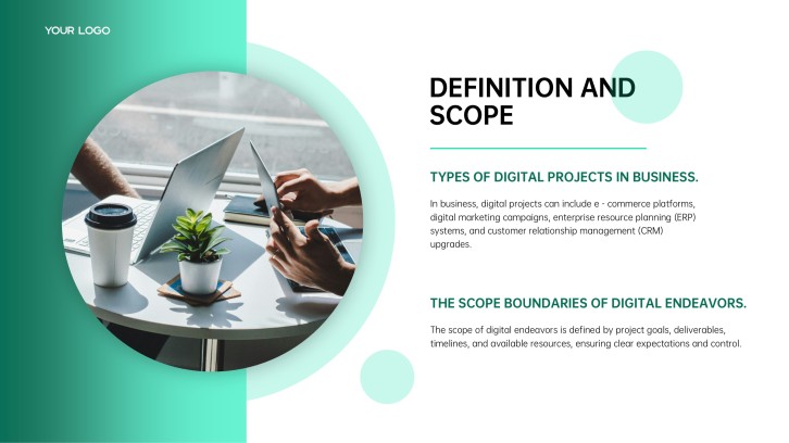 Northstar Commerce roadmap scope boundaries slide with business project categories