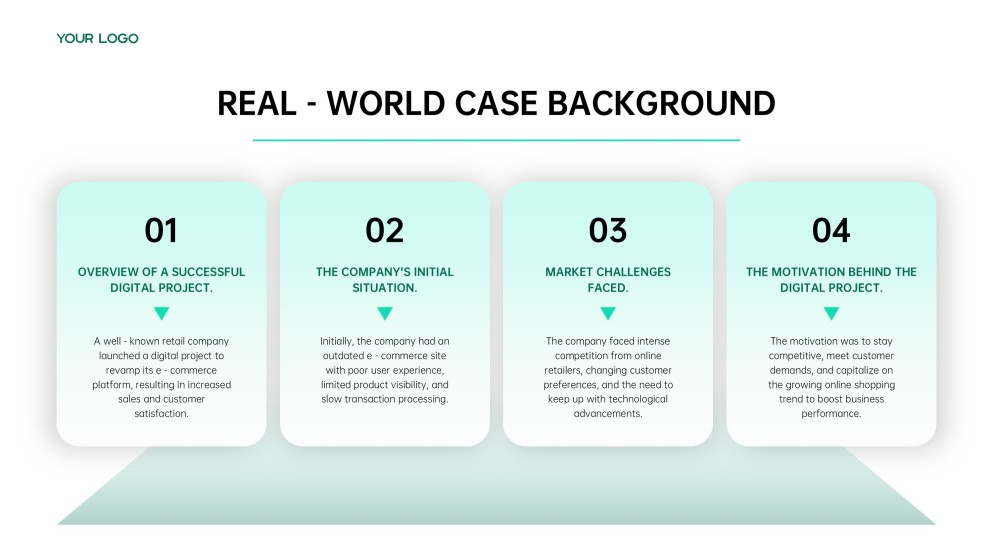 Plantilla de Plan de Proyecto de Digitalización de Estilo Empresarial Verde para PowerPoint y Google Slides