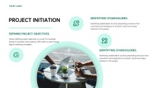 Plantilla de Plan de Proyecto de Digitalización de Estilo Empresarial Verde para PowerPoint y Google Slides