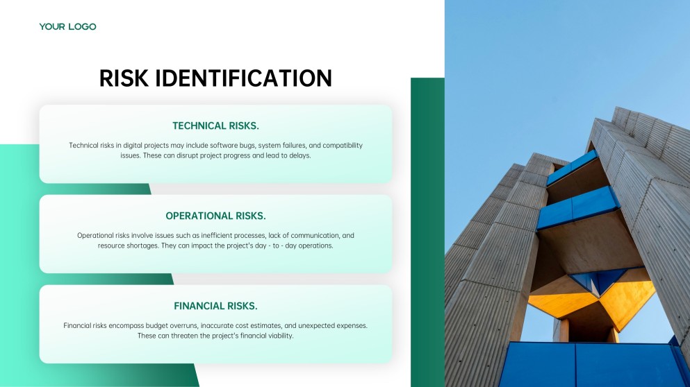Plantilla de Plan de Proyecto de Digitalización de Estilo Empresarial Verde para PowerPoint y Google Slides