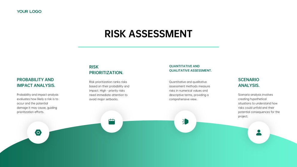 Plantilla de Plan de Proyecto de Digitalización de Estilo Empresarial Verde para PowerPoint y Google Slides